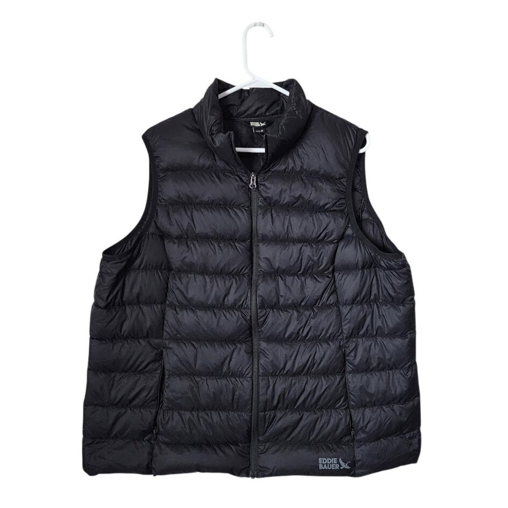 EDDIE BAUER CirrusLite Down Vest 2X Black Puffer Packable campcore gorpcore